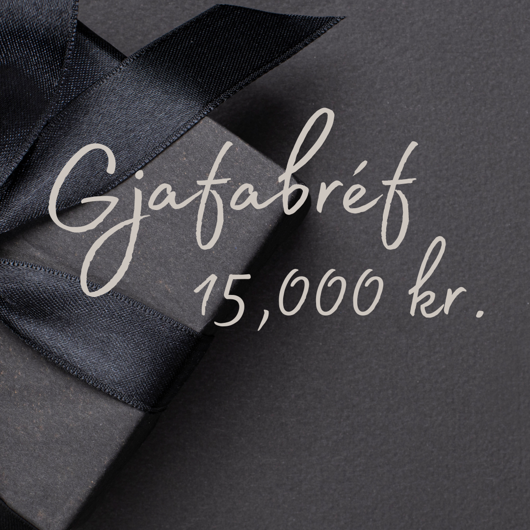Gjafabréf 15,000 kr.