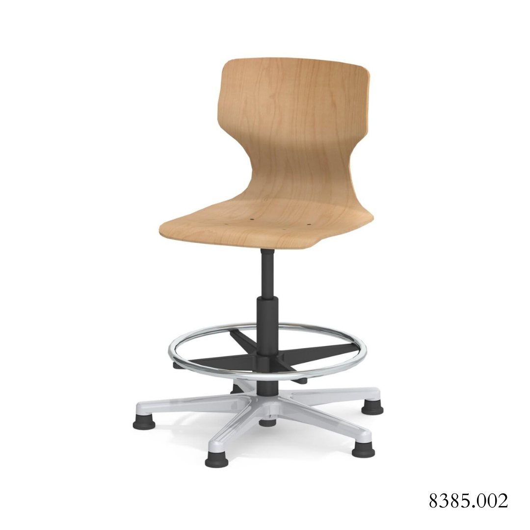 PAGHOLTZ SNÚNINGSSTÓLL MEÐ FÓTAHRING 8385.002
