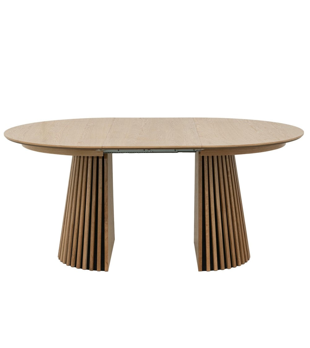 FURNHOUSE - Svendborg borðstofuborð - eik - Ø120 cm. Sérpöntun (3-4 vikur)