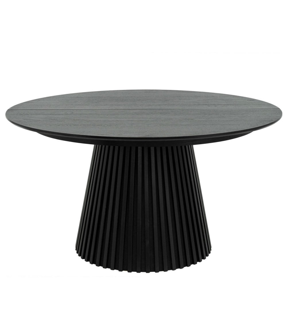 FURNHOUSE - Svendborg borðstofuborð - svart eik - Ø140 cm. Sérpöntun (3-4 vikur)