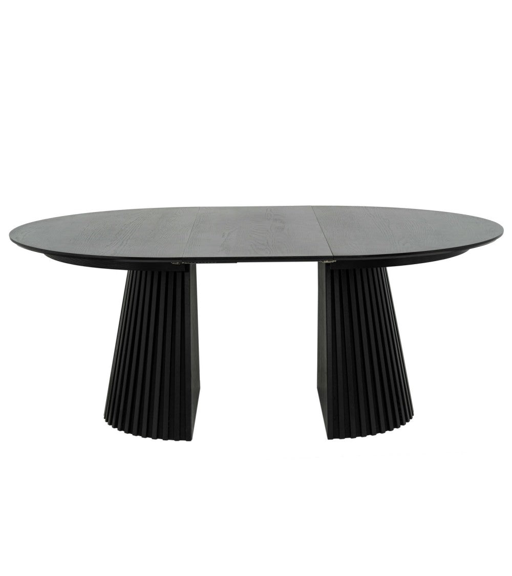 FURNHOUSE - Svendborg borðstofuborð - svart eik - Ø140 cm. Sérpöntun (3-4 vikur)