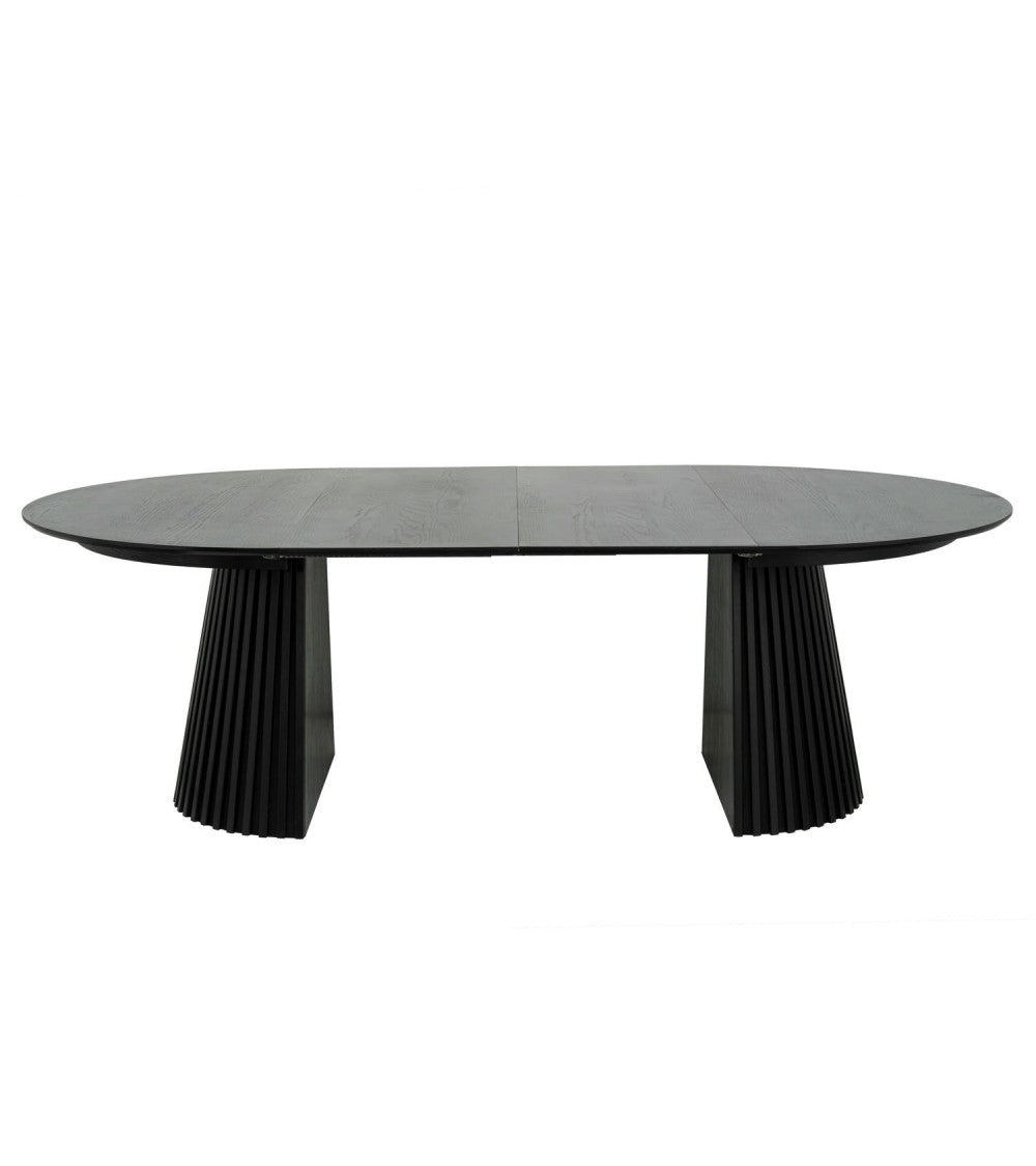 FURNHOUSE - Svendborg borðstofuborð - svart eik - Ø140 cm. Sérpöntun (3-4 vikur)