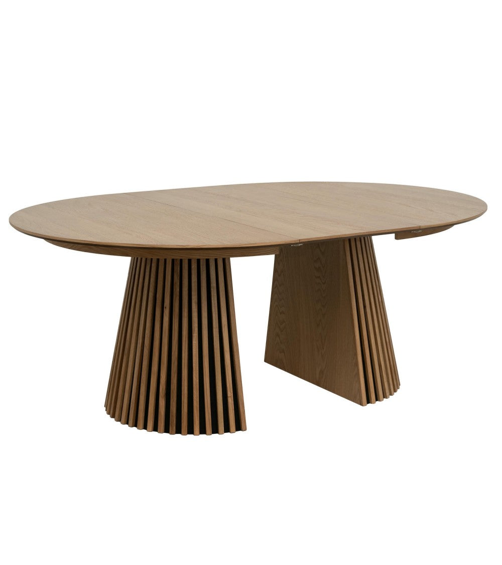 FURNHOUSE - Svendborg borðstofuborð - eik - Ø140 cm. Sérpöntun (3-4 vikur)