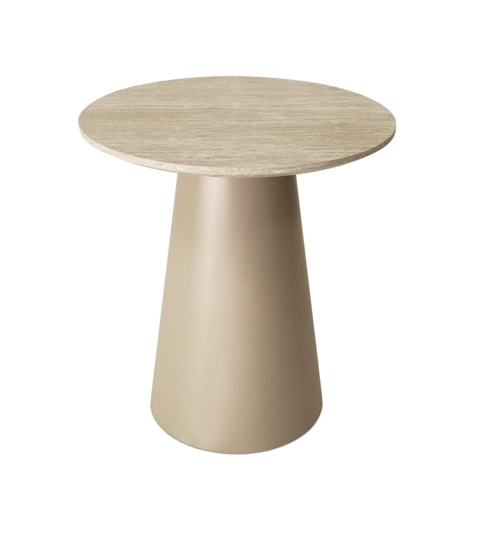 FURNHOUSE - Tango sófaborð - Travertine Beige - Ø45x50 cm. Sérpöntun (3-4 vikur)
