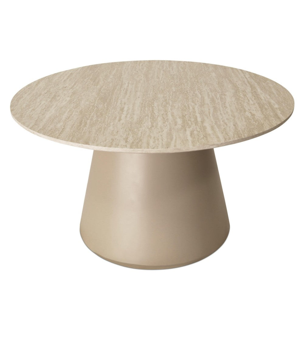 FURNHOUSE - Tango sófaborð - Travertine Beige - Ø80x45 cm. Sérpöntun (3-4 vikur)