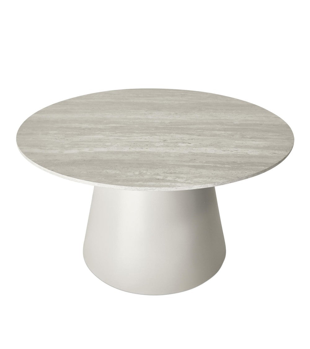 FURNHOUSE - Tango sófaborð - Travertine Grey - Ø80x45 cm. Sérpöntun (3-4 vikur)