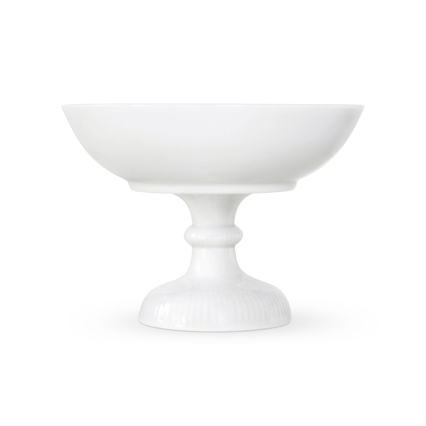 Royal Copenhagen - White Fluted - skál á fæti