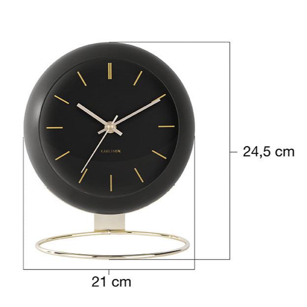 Karlson - Table Clock Globe - borð klukka