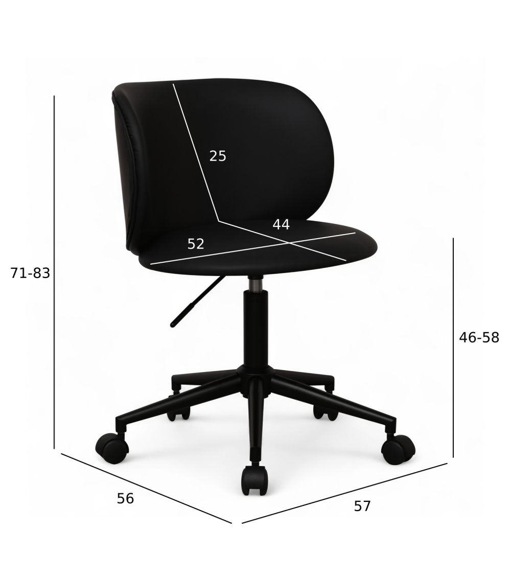 FURNHOUSE - Bobo stóll - Svartur -  Sérpöntun (5-6 vikur)