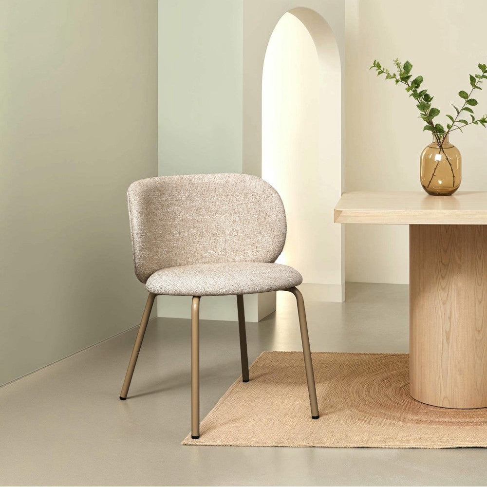 FURNHOUSE - Nanna stóll - Beige -  Sérpöntun (5-6 vikur)