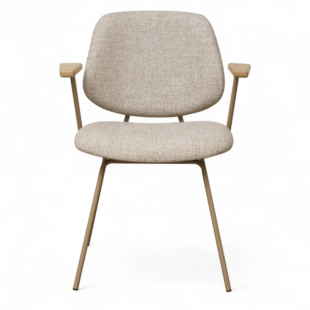 FURNHOUSE - Sofia stóll m. örmum - Beige-  Sérpöntun (5-6 vikur)