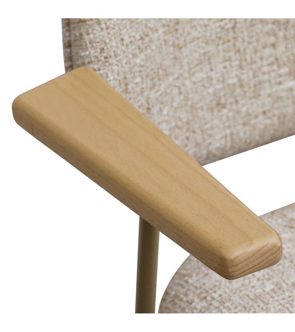 FURNHOUSE - Sofia stóll m. örmum - Beige-  Sérpöntun (5-6 vikur)