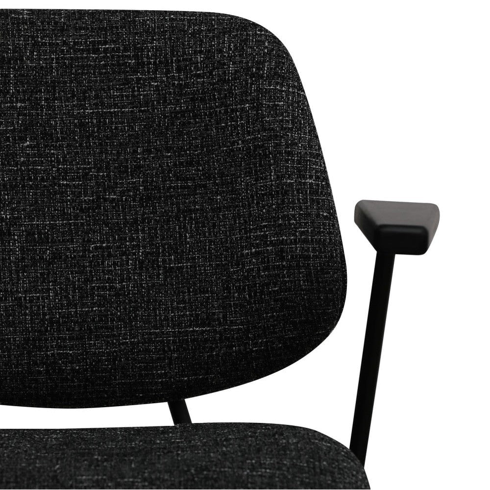 FURNHOUSE - Sofia stóll m. örmum- Svartur-  Sérpöntun (5-6 vikur)