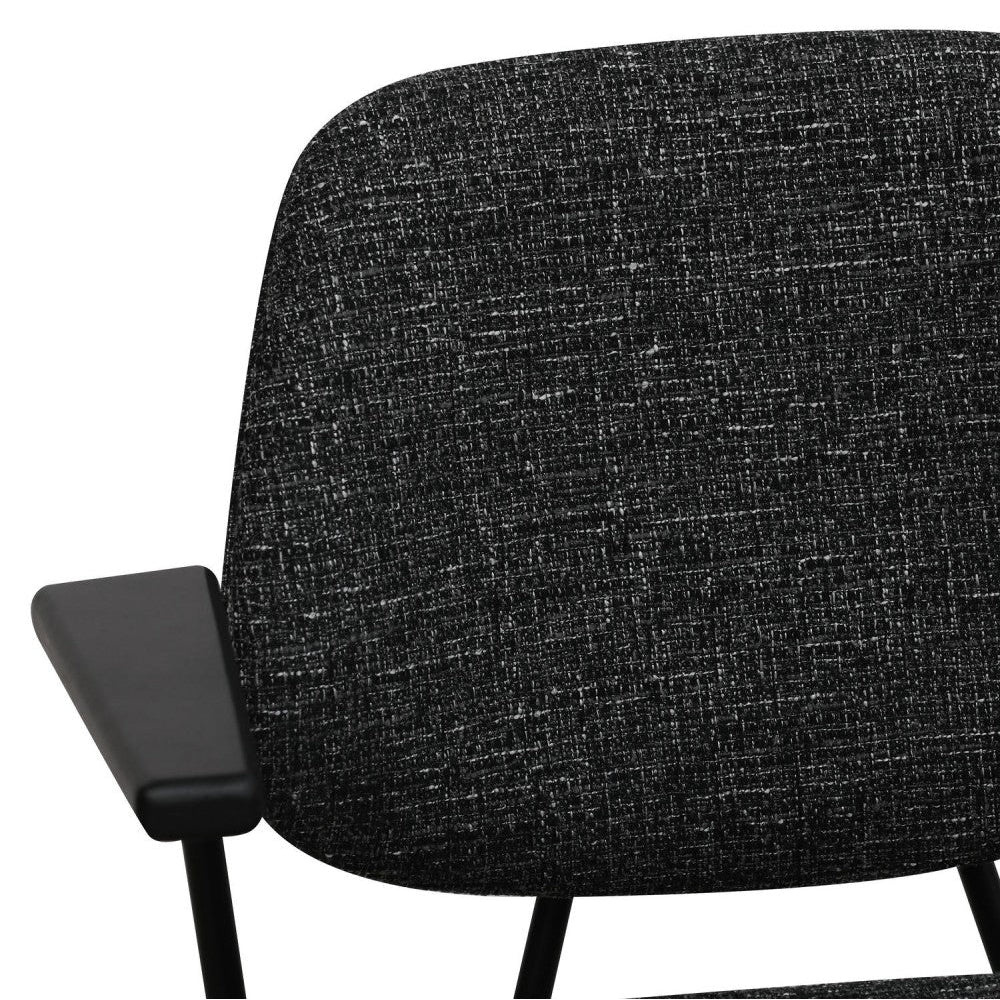 FURNHOUSE - Sofia stóll m. örmum- Svartur-  Sérpöntun (5-6 vikur)