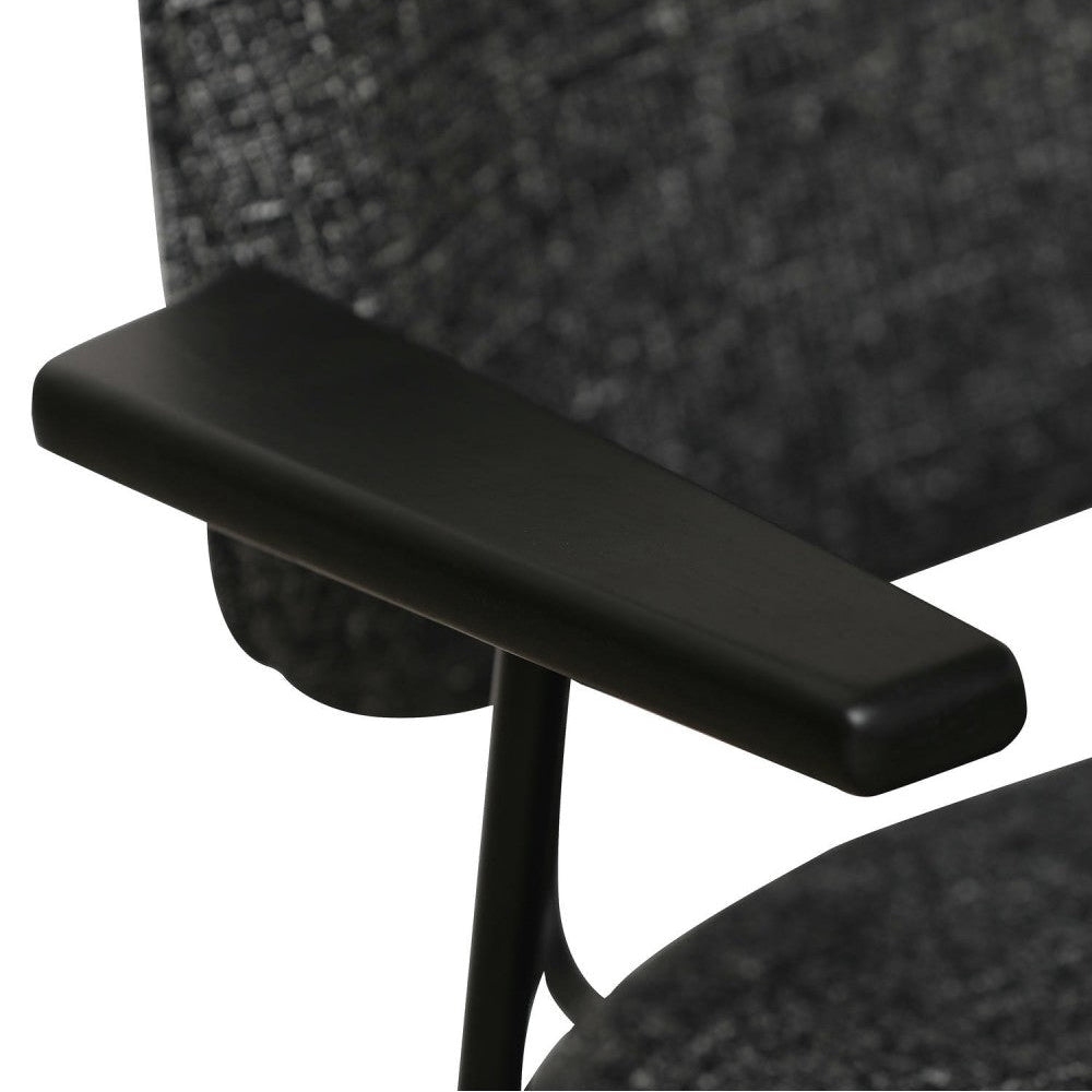 FURNHOUSE - Sofia stóll m. örmum- Svartur-  Sérpöntun (5-6 vikur)