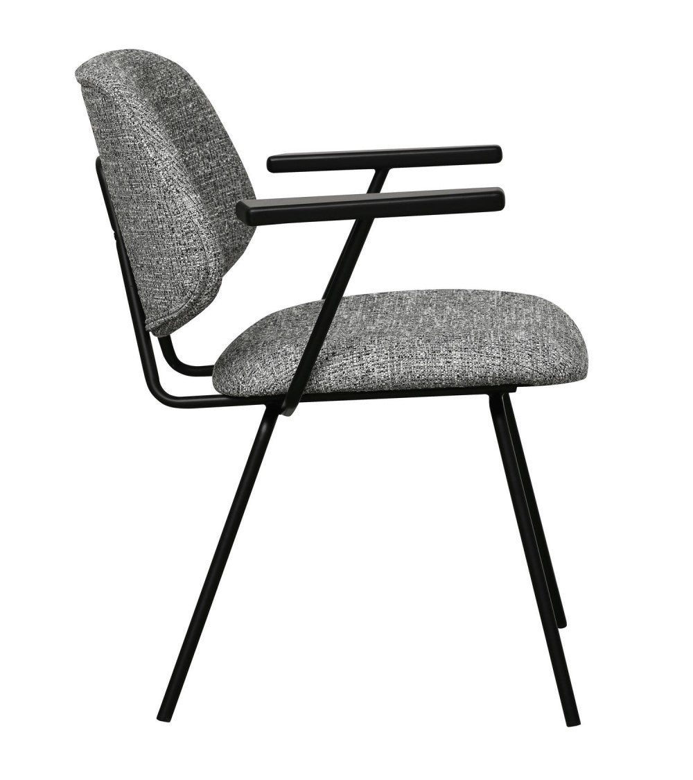 FURNHOUSE - Sofia stóll m. örmum- Grár-  Sérpöntun (5-6 vikur)