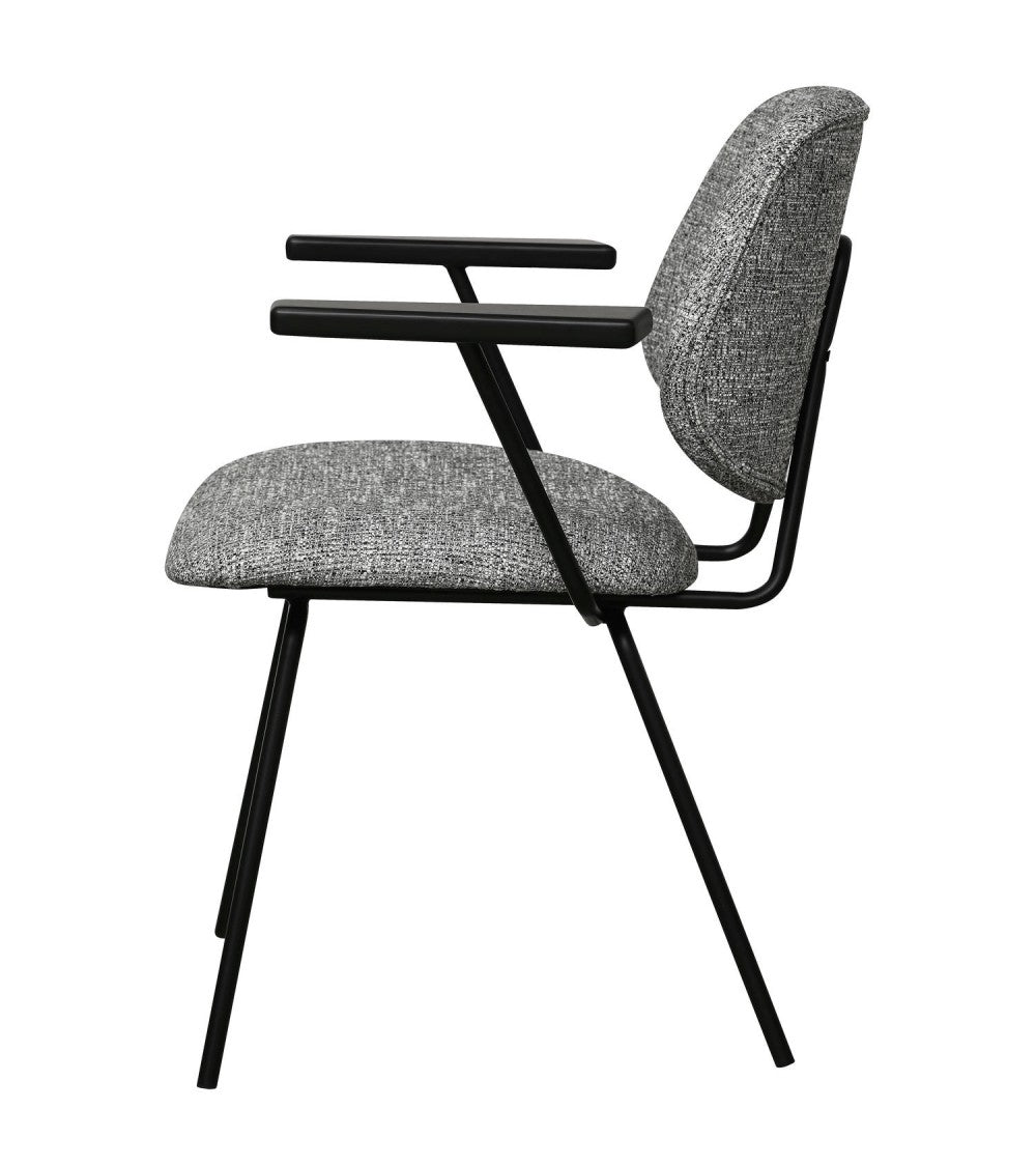 FURNHOUSE - Sofia stóll m. örmum- Grár-  Sérpöntun (5-6 vikur)