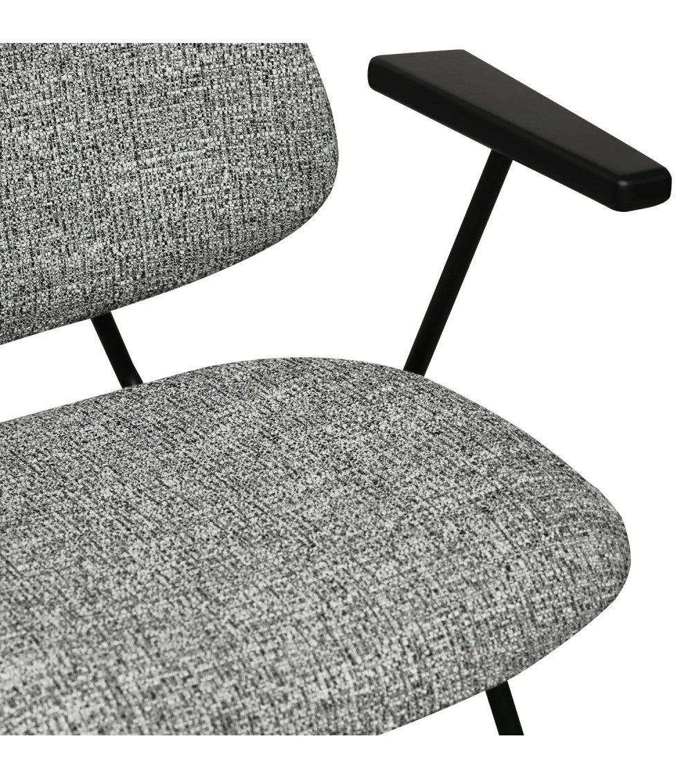 FURNHOUSE - Sofia stóll m. örmum- Grár-  Sérpöntun (5-6 vikur)